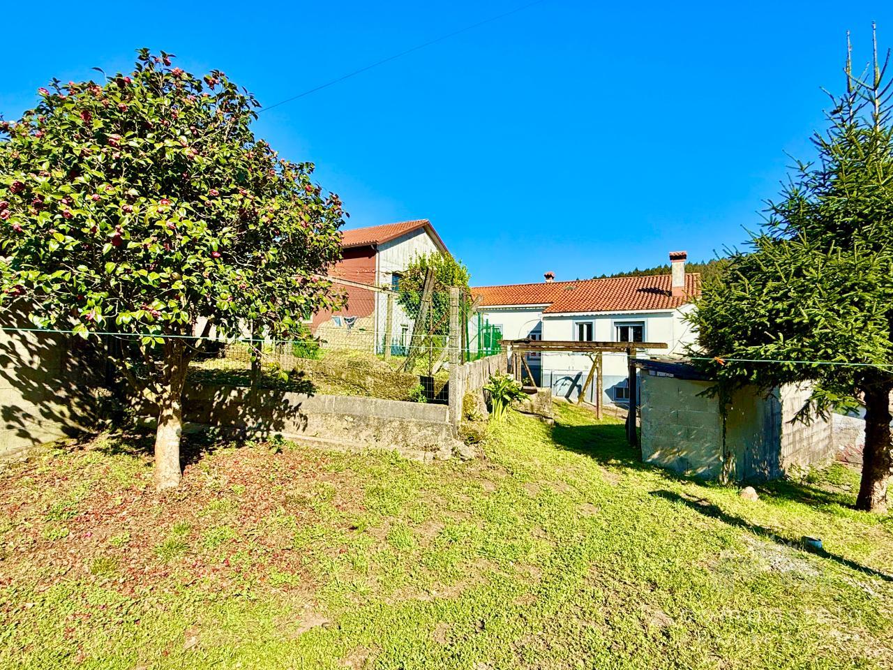 Fachada de la casa, parte trasera, finca