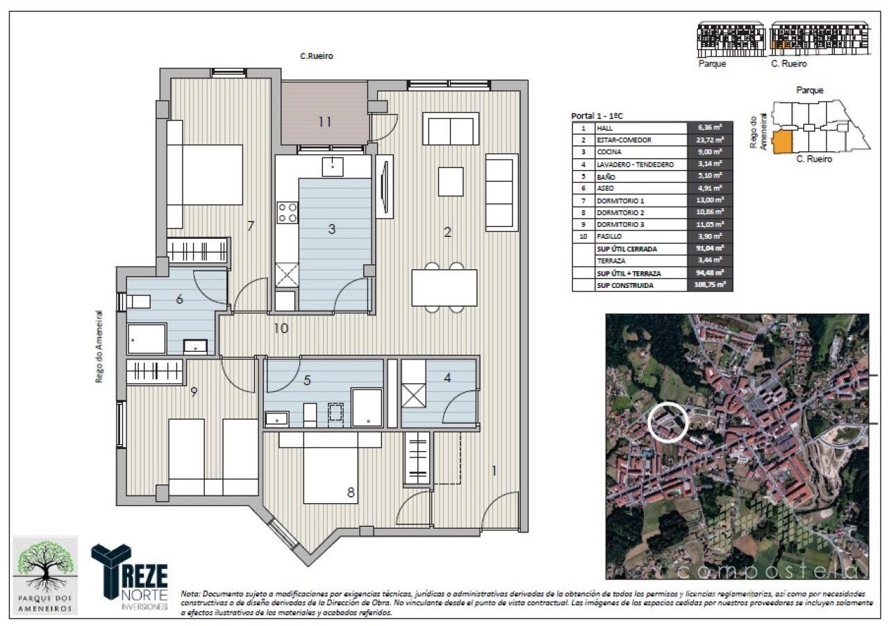 PLANO VIVIENDA 1ºC, Portal 1