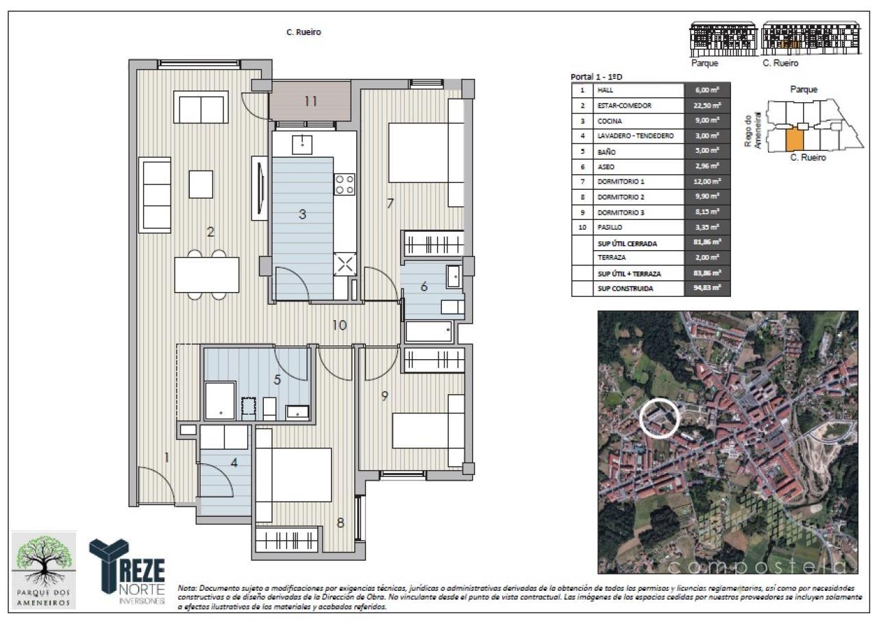 PLANO VIVIENDA 1ºD, Portal 1