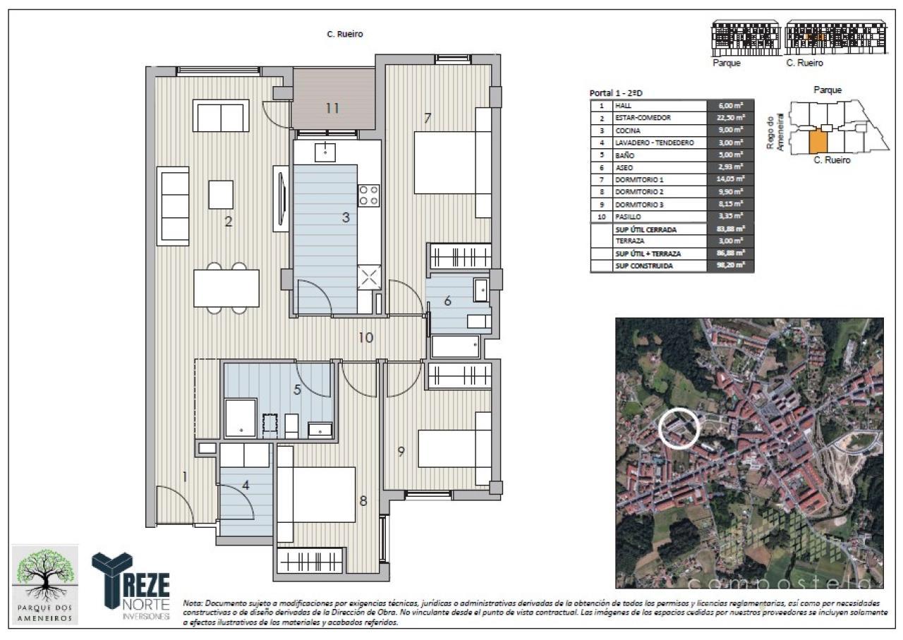 PLANO VIVIENDA 2ºD, Portal 1