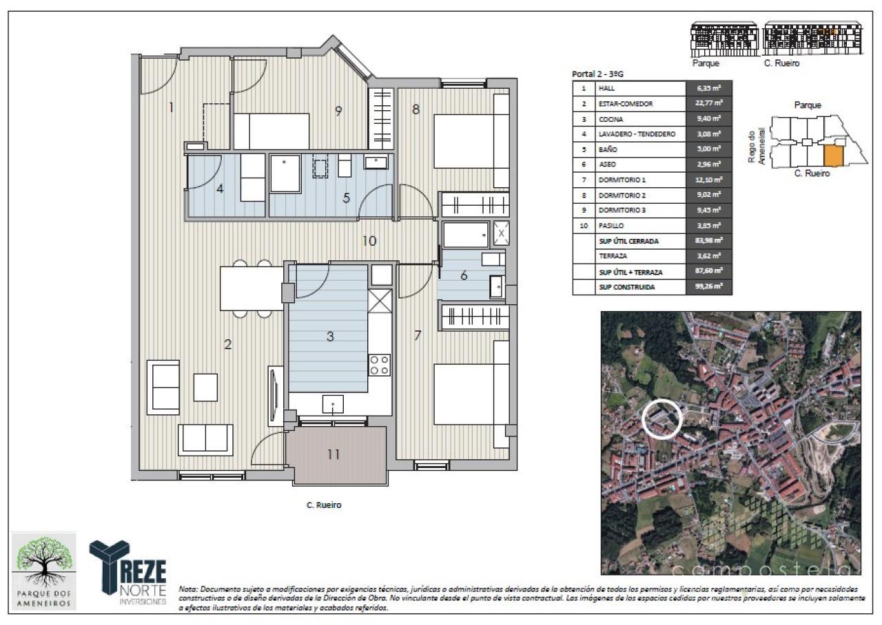 PLANO VIVIENDA 3ºG, Portal 2