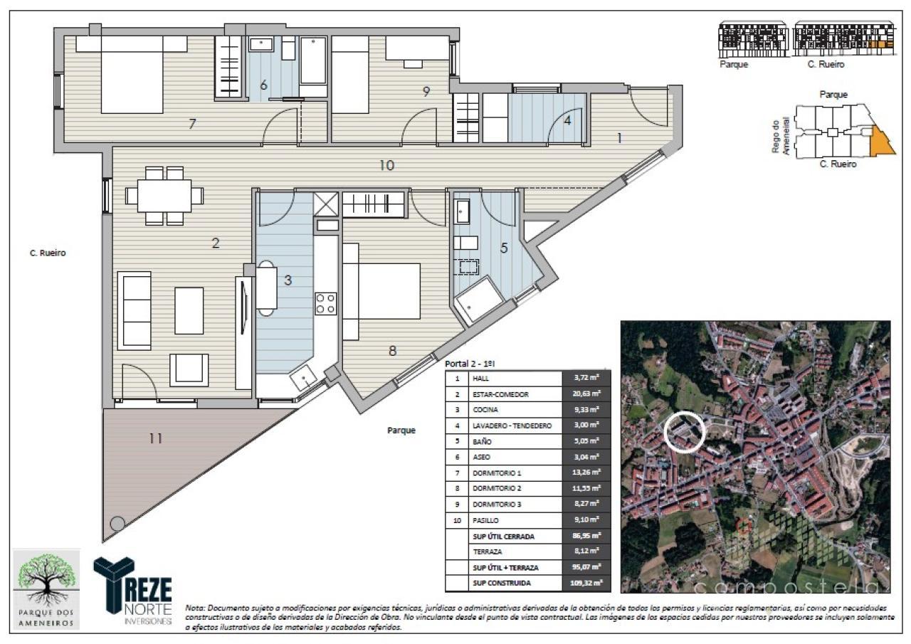 PLANO VIVIENDA 1ºI, portal 2